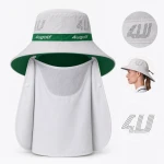 면 5패널 베이스볼 캡 Flat Embroidery / Rhinestone 디테일 - View 5