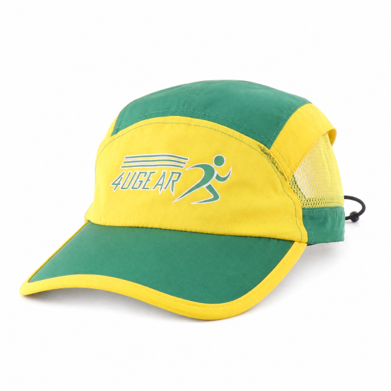 Five‑panel unstructured running caps