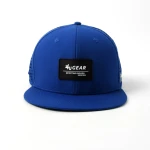 cappellino trucker a 6 pannelli in tessuto funzionale con patch in gomma e perforazione laser - View 5