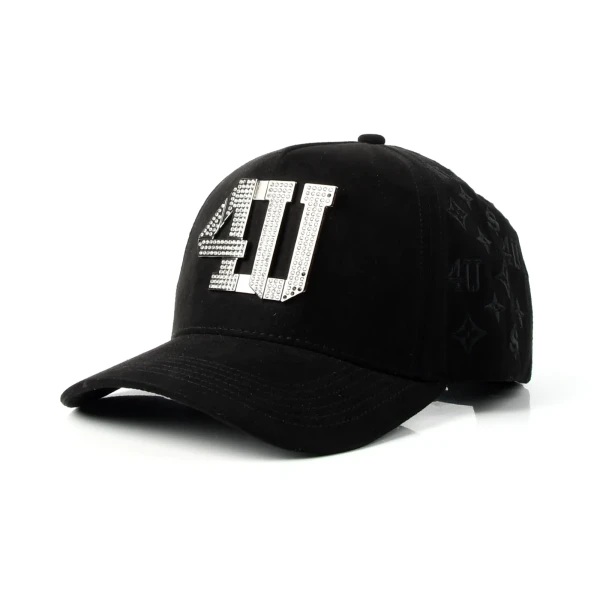 5片棒球帽金属牌满绣定制款 - Premium OEM headwear detail