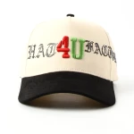 5片棒球帽3d绣。锁链绣3D绣定制款 - View 7