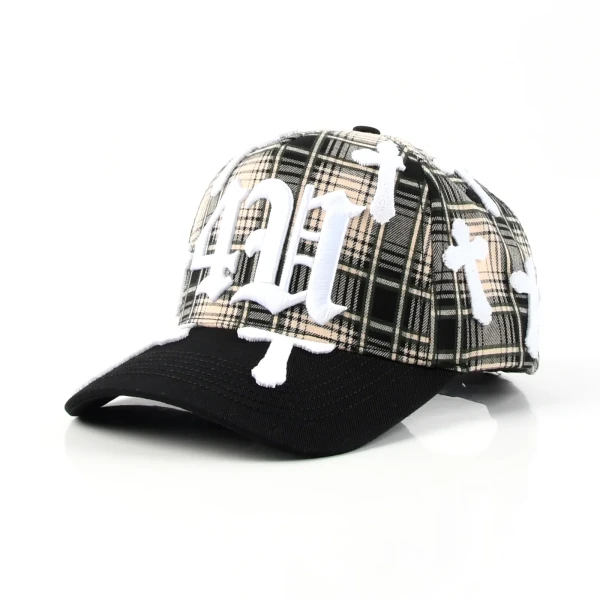 5片棒球帽立体绣牙刷绣定制款 - Premium OEM headwear detail