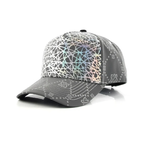 街头风5片棒球帽夜光线平绣定制款 - Premium OEM headwear detail