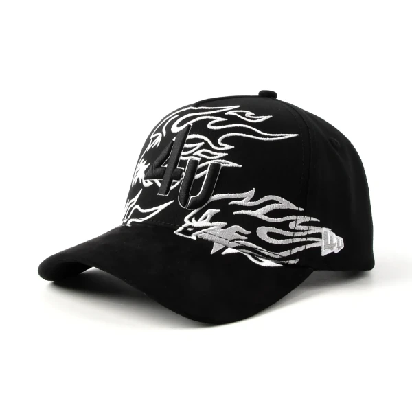 5片棒球帽3d绣平绣定制款 - Premium OEM headwear detail
