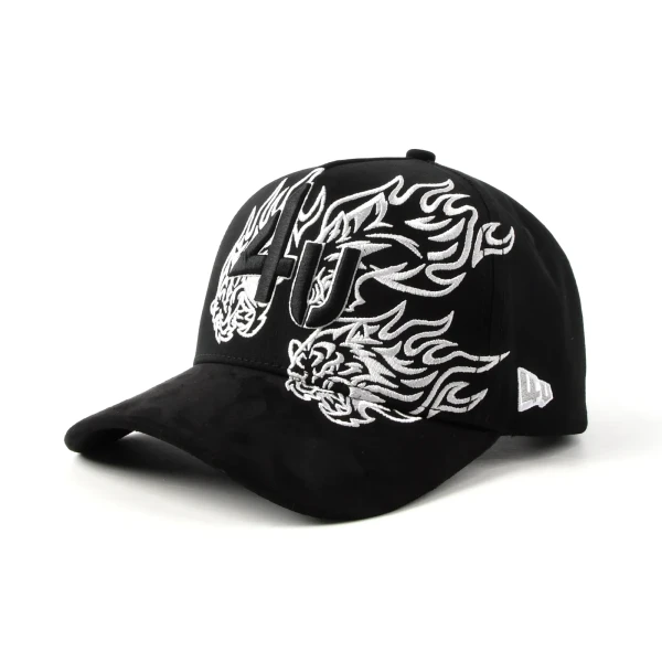 5片棒球帽3d绣平绣定制款 - Premium OEM headwear detail