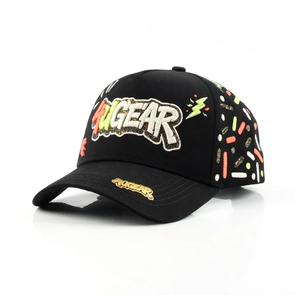 街头风5片棒球帽平绣3d绣定制款 - Premium OEM headwear detail