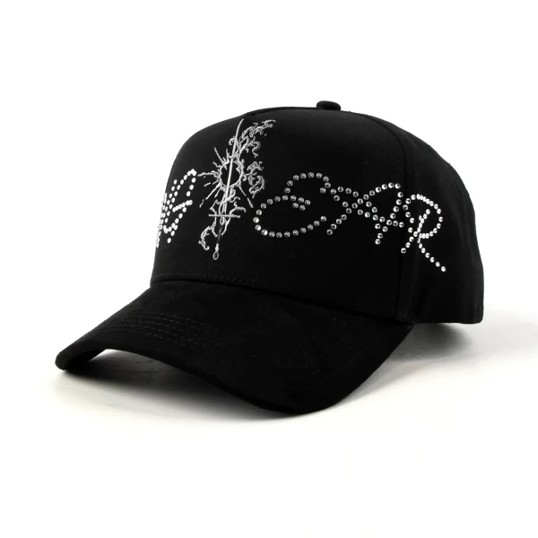 街头风5片棒球帽平绣立体绣花定制款 - Premium OEM headwear detail