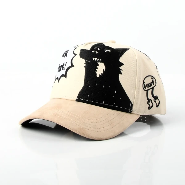 街头风5片棒球帽榻榻米绣花立体绣花定制款 - Premium OEM headwear detail