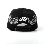 면 5패널 베이스볼 캡 Flat Embroidery / Rhinestone 디테일 - View 4