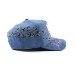 Double-Sided Suede 5패널 베이스볼 캡 아플리케 자수 / Flat Embroidery 디테일 - View 6