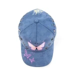 Double-Sided Suede 5패널 베이스볼 캡 아플리케 자수 / Flat Embroidery 디테일 - View 7