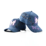 Double-Sided Suede 5패널 베이스볼 캡 아플리케 자수 / Flat Embroidery 디테일 - View 2