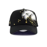 casquette baseball 5 panneaux en coton avec Flat Embroidery et gaufrage haute frequence - View 2