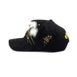 casquette baseball 5 panneaux en coton avec Flat Embroidery et gaufrage haute frequence - View 3