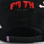면 5패널 베이스볼 캡 Flat Embroidery / 아플리케 자수 디테일 - View 3