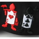 Streetwear 5패널 베이스볼 캡 Flat Embroidery / Rhinestone 디테일 - View 3
