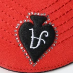 Streetwear 5패널 베이스볼 캡 Flat Embroidery / Rhinestone 디테일 - View 4