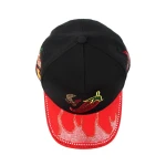 Streetwear 5-Panel Baseball Cap with Flat Embroidery and Rhinestone - View 6