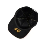 Double-Sided Suede 5패널 베이스볼 캡 가죽 패치 / Flat Embroidery 디테일 - View 7