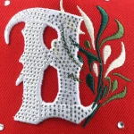 면 5패널 베이스볼 캡 Flat Embroidery / Rhinestone 디테일 - View 12