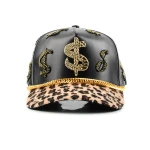 Streetwear 5-Panel Baseball Cap with Flat Embroidery and 3D Embroidery - View 2