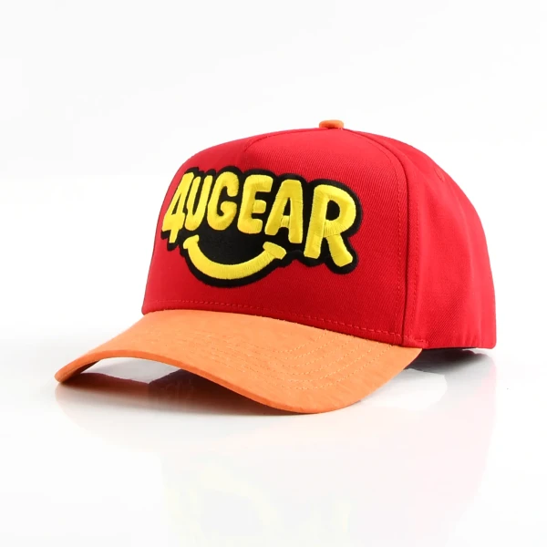 5片棒球帽3d绣硅胶印訂製款 - Premium OEM headwear detail