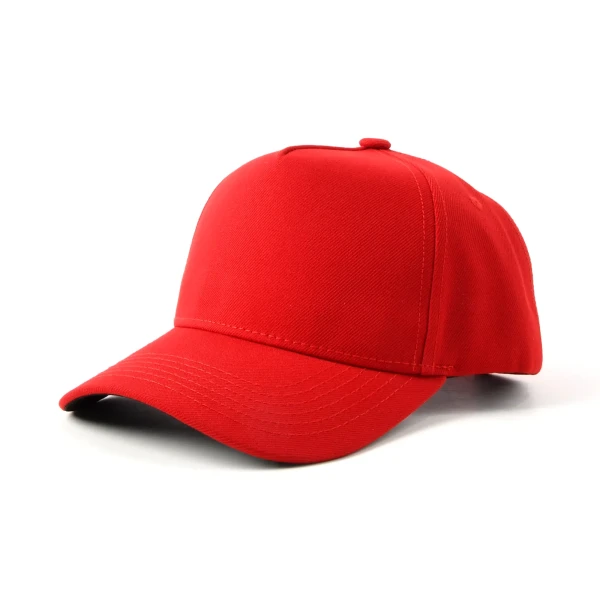 topi baseball 5 panel berbahan kain fungsional - Premium OEM headwear detail
