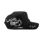 Streetwear 5-Panel Baseball Cap with Flat Embroidery and 3D Embroidery - View 5