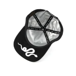 Streetwear 5-Panel Baseball Cap with Flat Embroidery and 3D Embroidery - View 7