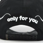 Streetwear 5-Panel Baseball Cap with Flat Embroidery and 3D Embroidery - View 10