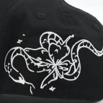 Streetwear 5-Panel Baseball Cap with Flat Embroidery and 3D Embroidery - View 11