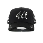 Streetwear 5-Panel Baseball Cap with Flat Embroidery and 3D Embroidery - View 2