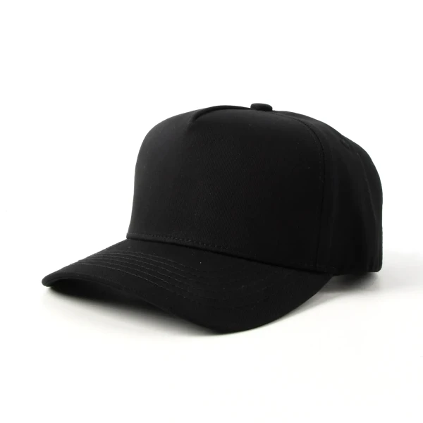 면 5패널 베이스볼 캡 - Premium OEM headwear detail