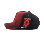 Streetwear 5-Panel Baseball Cap with Flat Embroidery and 3D Embroidery - View 7