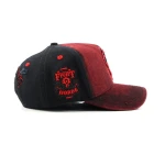 Streetwear 5-Panel Baseball Cap with Flat Embroidery and 3D Embroidery - View 9