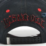 Streetwear 5-Panel Baseball Cap with Flat Embroidery and 3D Embroidery - View 3