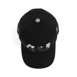 Streetwear 5-Panel Baseball Cap with Rhinestone and 3D Embroidery - View 10