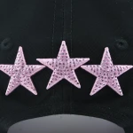 Streetwear 5-Panel Baseball Cap with Flat Embroidery and Rhinestone - View 9