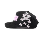 Streetwear 5-Panel Baseball Cap with Flat Embroidery and Rhinestone - View 3