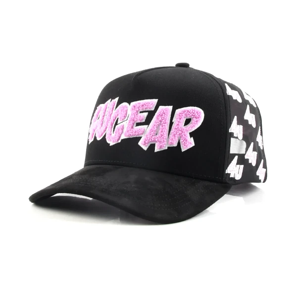 Streetwear 5-Panel Baseball Cap with Flat Embroidery and Rhinestone - Premium OEM headwear detail