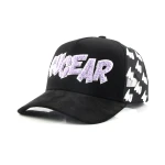 topi baseball 5 panel berbahan katun dengan bordir chenille dan bordir tepi - View 1