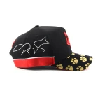 casquette baseball 5 panneaux en coton avec broderie de bordure et Flat Embroidery - View 10