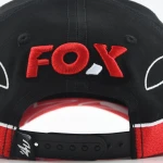 casquette baseball 5 panneaux en coton avec broderie de bordure et Flat Embroidery - View 4