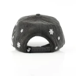 casquette baseball 5 panneaux en Corduroy avec broderie 3D et Flat Embroidery - View 7