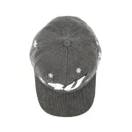 casquette baseball 5 panneaux en Corduroy avec broderie 3D et Flat Embroidery - View 9