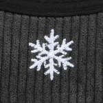 casquette baseball 5 panneaux en Corduroy avec broderie 3D et Flat Embroidery - View 2