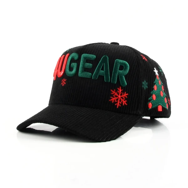 街头风5片棒球帽立体绣平绣定制款 - Premium OEM headwear detail