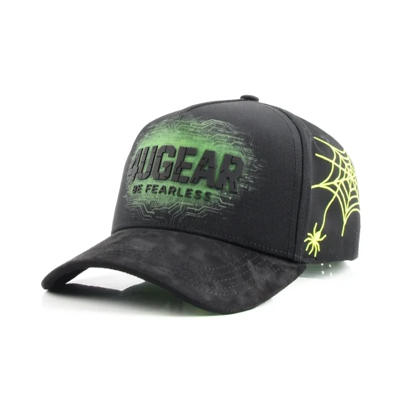 casquette baseball 5 panneaux en coton avec Flat Embroidery - Premium OEM headwear detail
