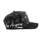 casquette baseball 5 panneaux en coton avec Flat Embroidery et Rhinestone - View 9