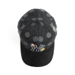 casquette baseball 5 panneaux en coton avec Flat Embroidery et Rhinestone - View 10